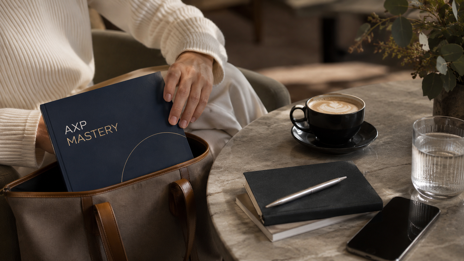 Material de AXP MASTERY incorporado a una rutina cotidiana